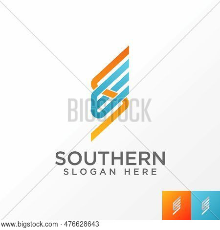 Logo Design Graphic Concept Creative Abstract Premium Free Vector Stock Letter Es Or Se Cut Parallel