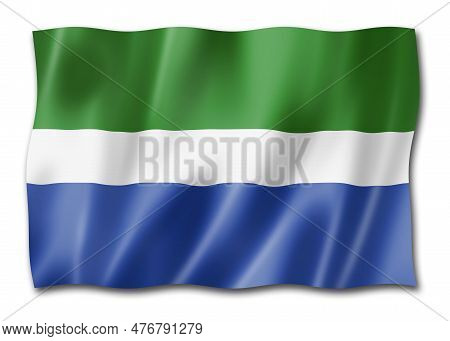 Livonia Ethnic Flag, Latvia. 3d Illustration. Satin Texture