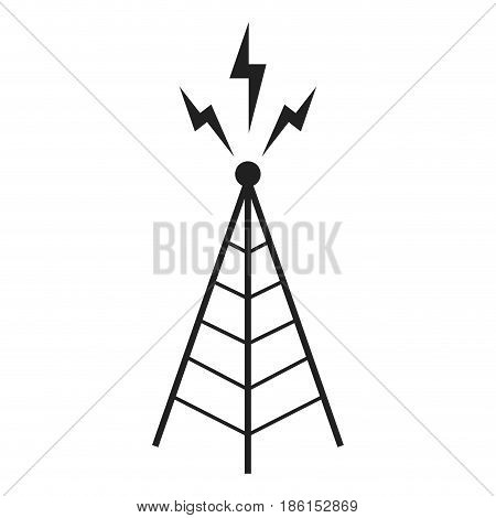 radio, antenna sending signal icon. wireless technology. vector illustration.