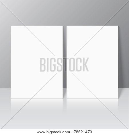 Blank empty magazine template