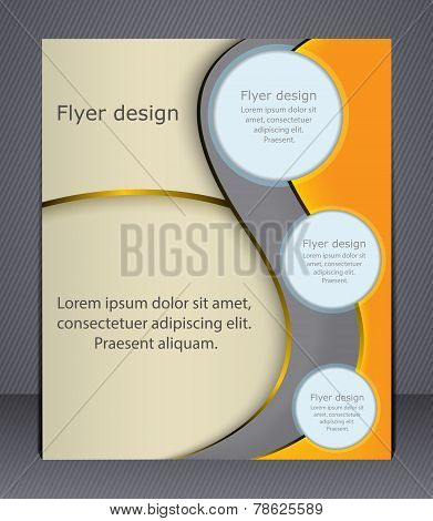 Layout Business Brochure. Layout Flyer, Template, Or Magazine Co