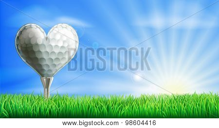 Heart Shaped Golf Ball