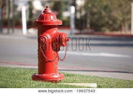 Typische amerikanische Red Fire hydrant