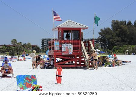 Siesta Beach Lifeguard Station