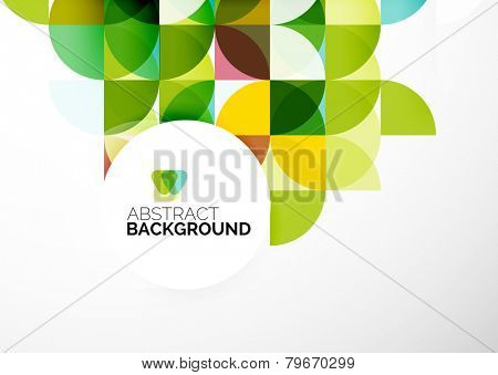 Abstract modern flyer - brochure design template, geometric background