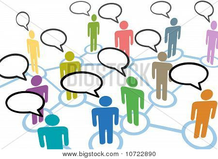 People Talk Social Speech Communication Network Connections