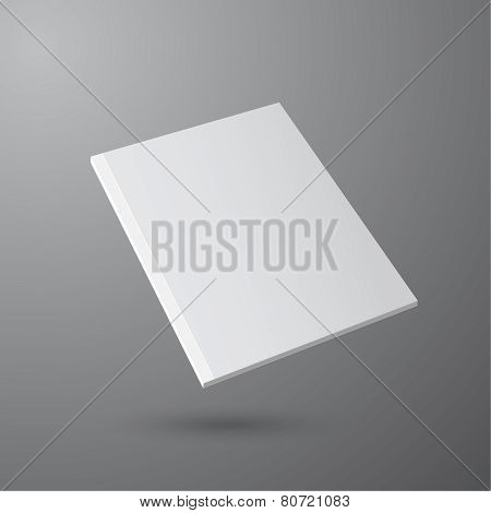 Blank empty magazine template