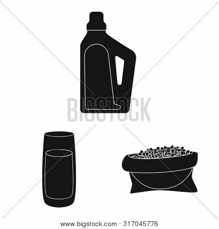 Vector Design Of Sucrose And Technology Logo. Set Of Sucrose And Cane Vector Icon For Stock.