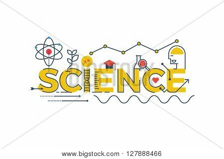 Science Word Illustration