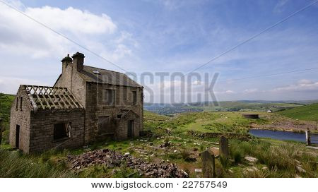 Derelict Building looking over the Moors