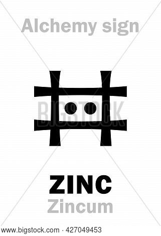 Alchemy Alphabet: Zinc (zincum), Also: Tutia (crude Zinc Oxide), Cadmia (ore Of Zinc), Lapis Calamin