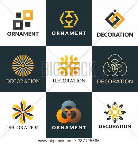 Luxury Logo Set. A Collection Of Logos For Interior. Decoration Logo. Interior Icon. Boutique Logo. 