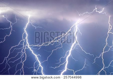 Lightnings And Thunder Bold Strike At Summer Storm