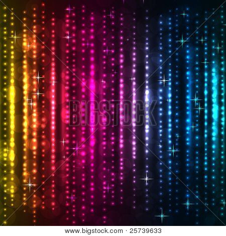 Colorful vertical lights vector background.