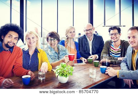 Group of People Cheerful Team Study Group Diversity Concept