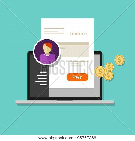 invoice invoicing online service pay