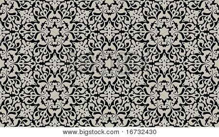 Arabic floral seamless pattern - background for continuous replicate.