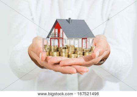 money housing house home loan wealth investment mortgage - stock image