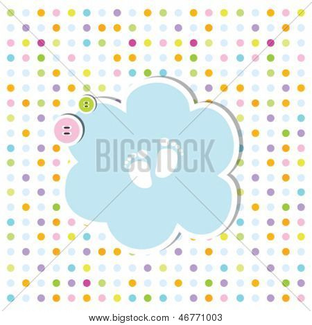 tarjeta de invitación lindo bebé ducha - tarjeta de llegada de bebé con espacio agradable diseño simple de la copia para baby sho