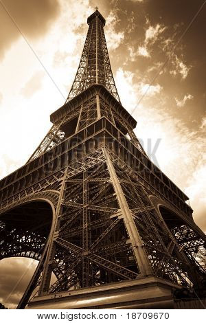 Vintage Eiffel tower