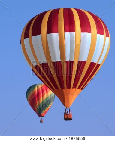 Two Hot Air Balloons