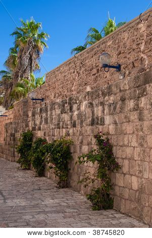 Old Street Of Jaffa, Israel