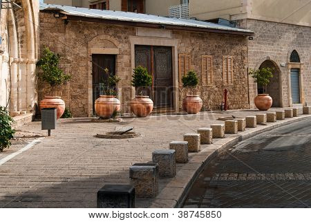 Old Street Of Jaffa, Israel