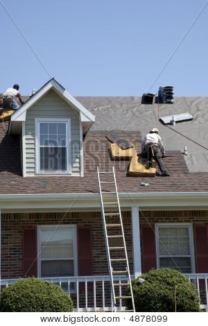 Roofers Working