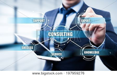 Consulting Expert Advice Support Service Business concept.