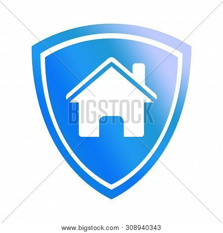 House Shield Icon, House Shield Icon Vector Isolated On White Background, . House Shield Icon Simple