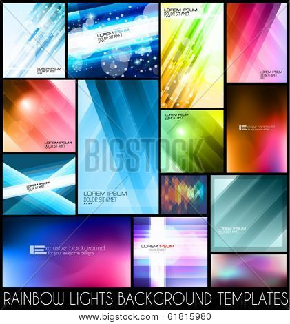 Abstract background templates for your colorful flyers or business cards.