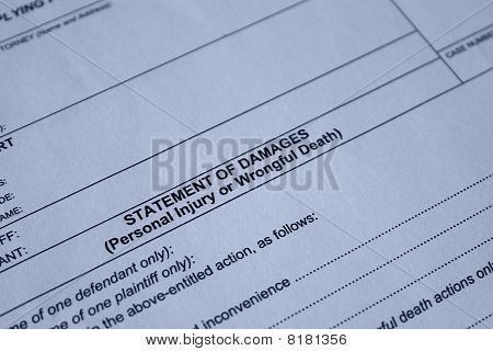 Legal Form For Filing For Punitive Monetary Damages