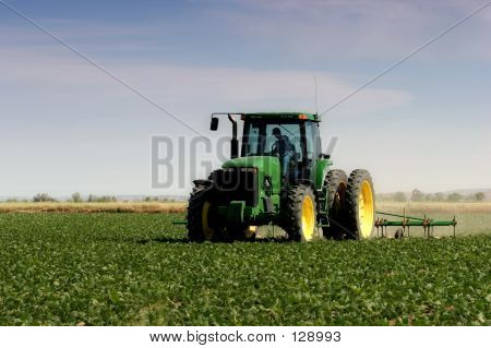 Farmer mező szántás