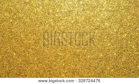 Gold Glitter Texture Background Sparkling Shiny Wrapping Paper For Christmas Holiday Seasonal Wallpa