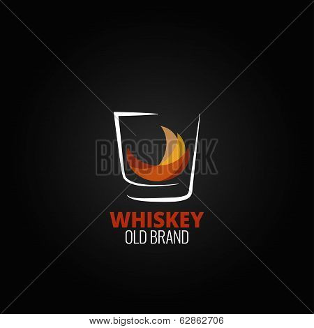 whiskey glass splash design background