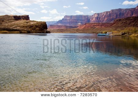 Colorado River At Lees Ferry Crossing