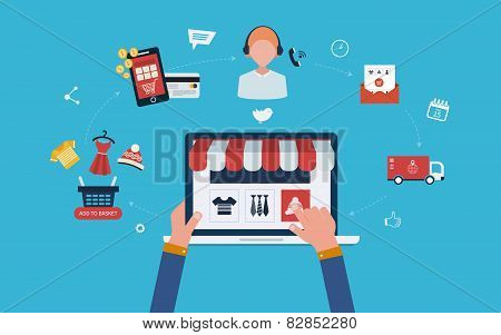 Mobile marketing and online store