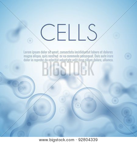 Blue cell background