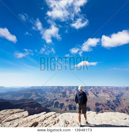 Tourist in Grand Canyon