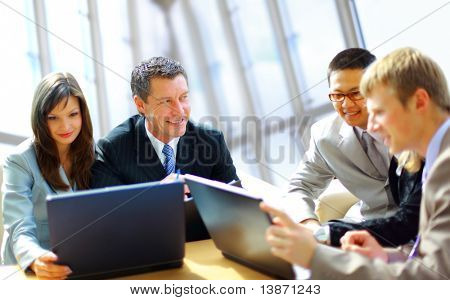 businesspeople in office