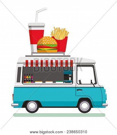 Street Fast Food Automobile. Fast Food Truck City Car. Fast-food Car. Street Food Truck. Street Food