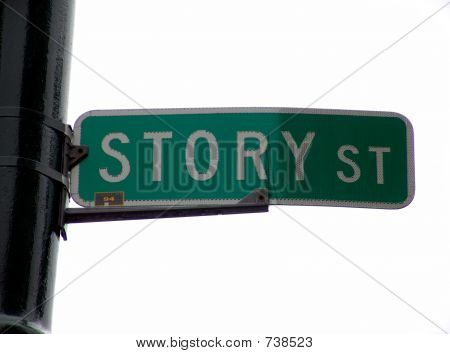 Storia Street Sign