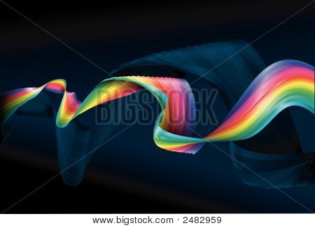 Illustrazione dello sfondo astratto Rainbow