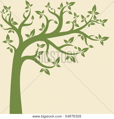 Decorative trees background