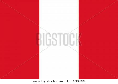 Official vector flag of Peru . Republic of Peru .