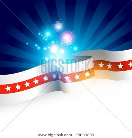 Stars And Stripes - Fourth of July Vector illustration