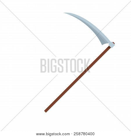 Scythe Icon. Flat Illustration Of Scythe Vector Icon For Web Design