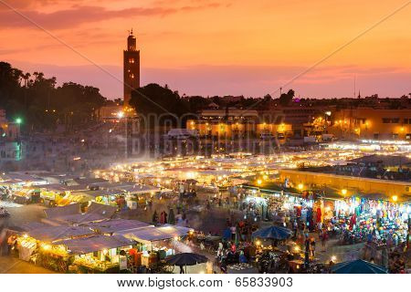 Jamaa el Fna, Marrakesh, Morocco.