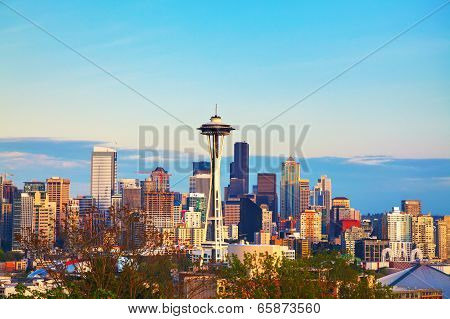 Downtown Seattle As Seen From The Kerry Park