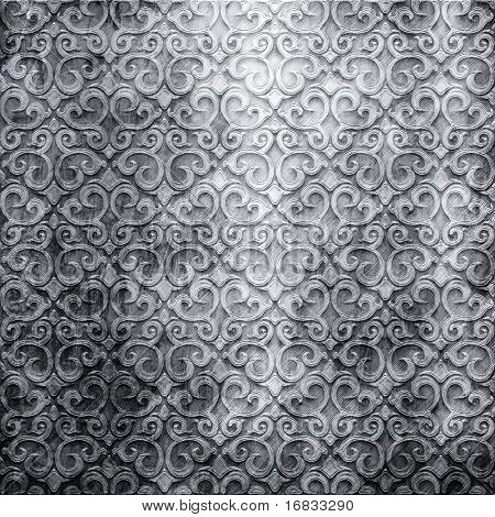 vintage silver background with shabby pattern